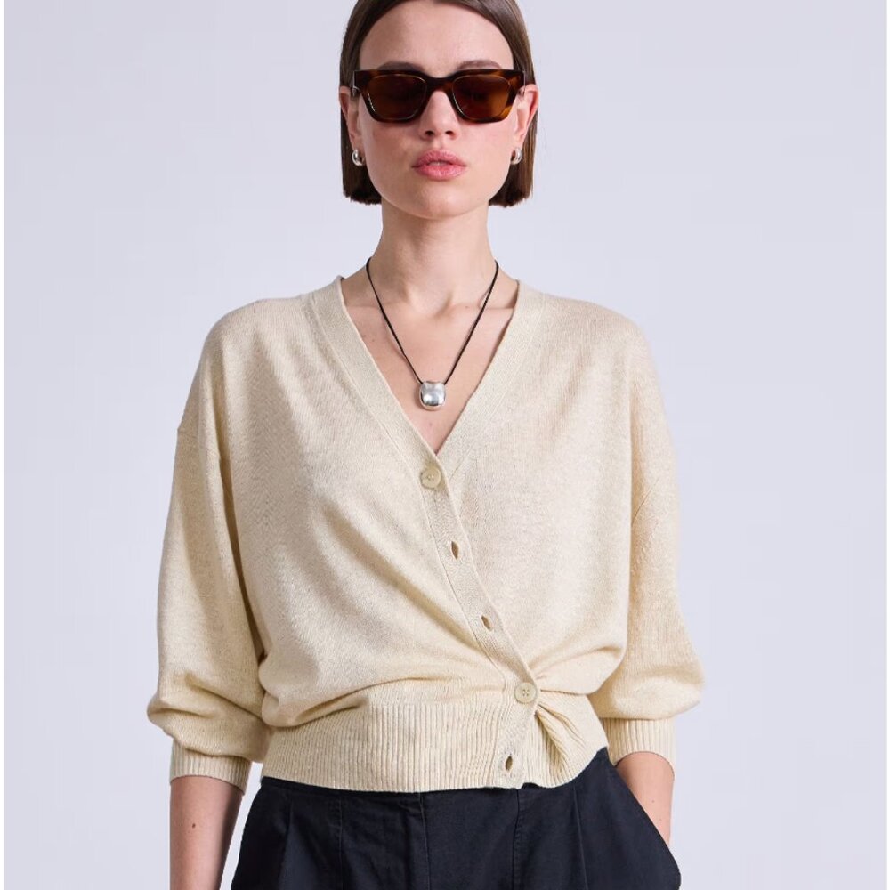 Apiece Apart V-Neck Button Front Cardigan